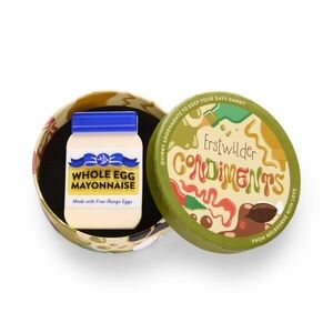 Erstwilder Spread the Word Brooch Mayonnaise